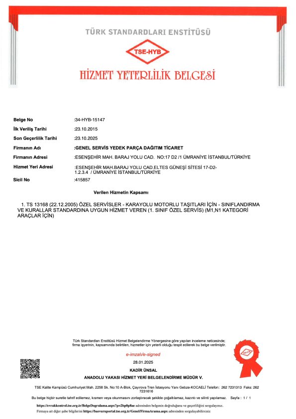 TSE BELGE UMRANIYE 2024-2025